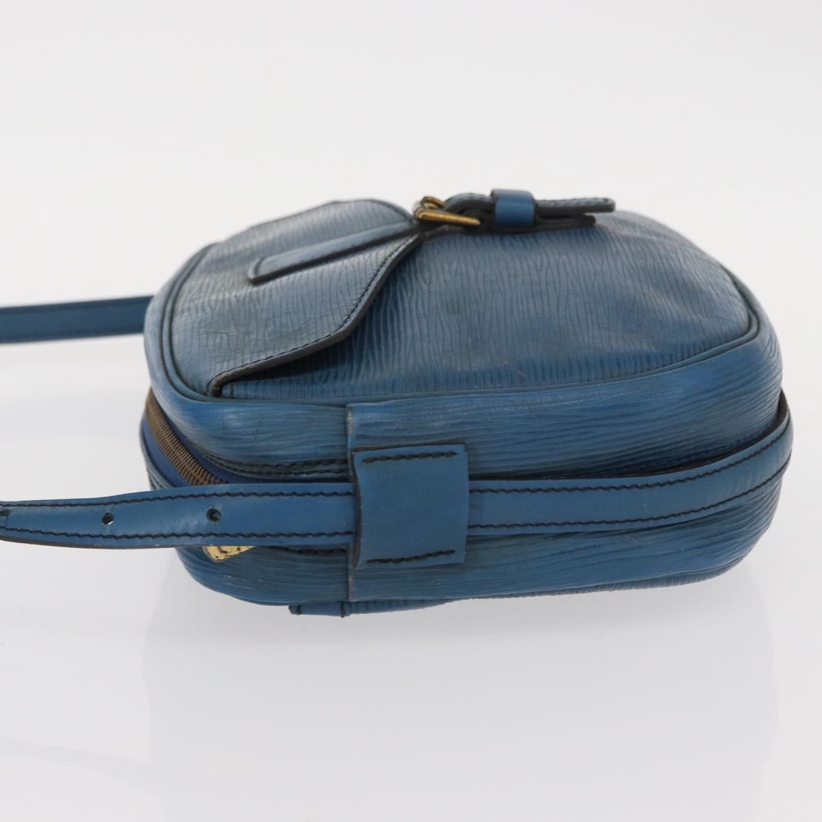 LOUIS VUITTON Epi Jeune Fille MM Shoulder Bag Toledo Blue M52155 LV Auth 152333