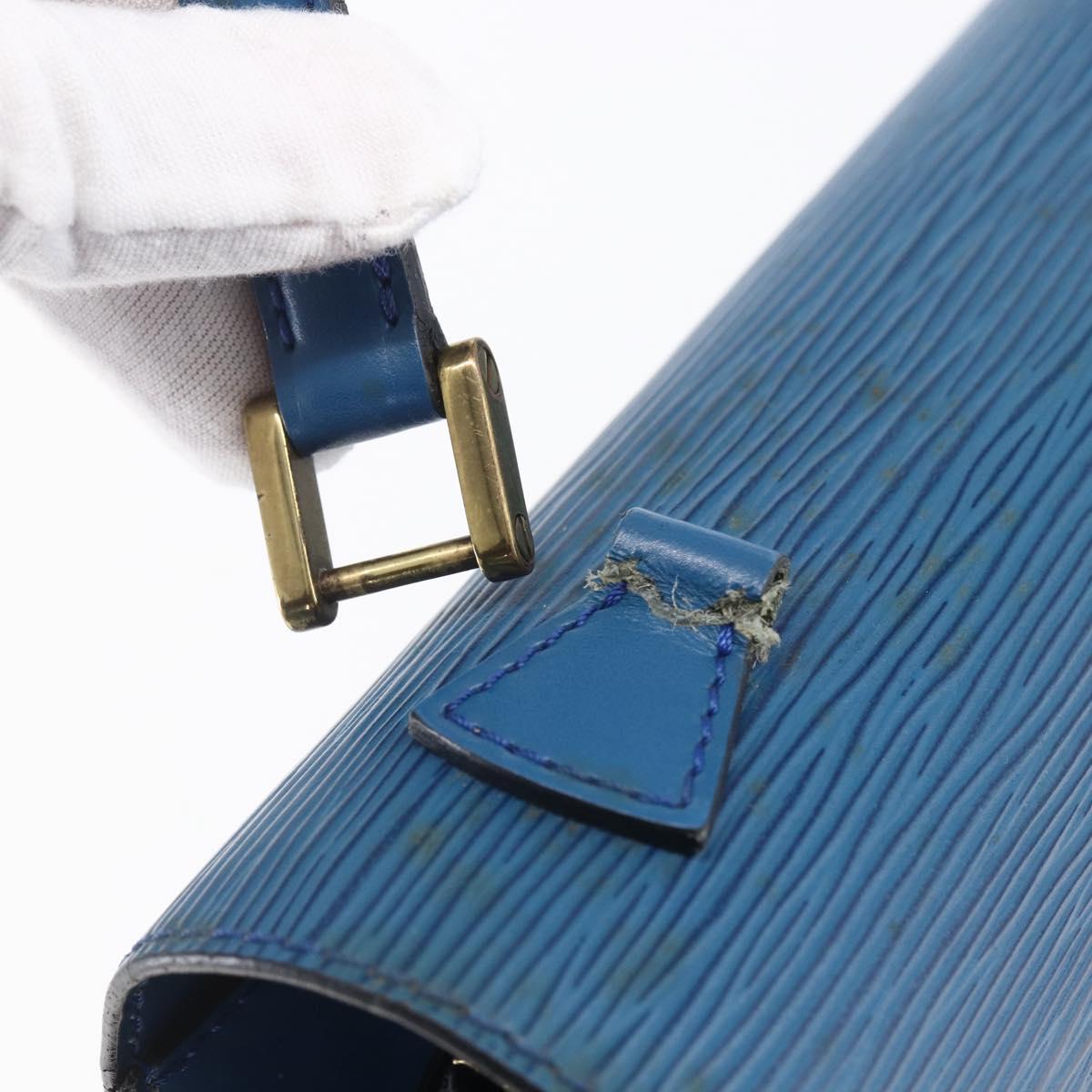 LOUIS VUITTON Epi Concorde Hand Bag Blue M52135 LV Auth 152334