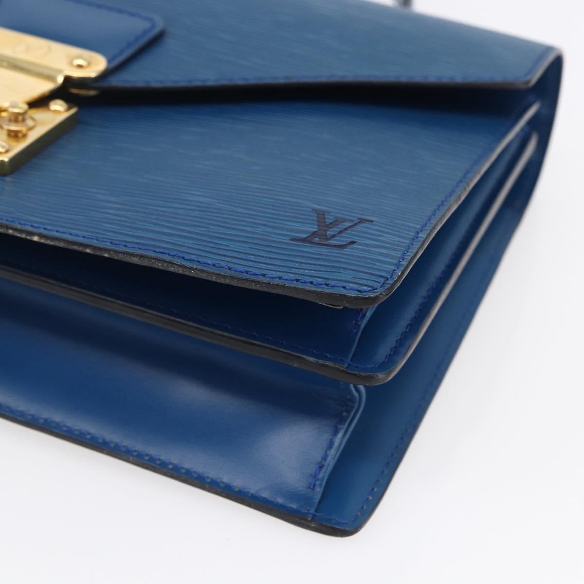 LOUIS VUITTON Epi Concorde Hand Bag Blue M52135 LV Auth 152334