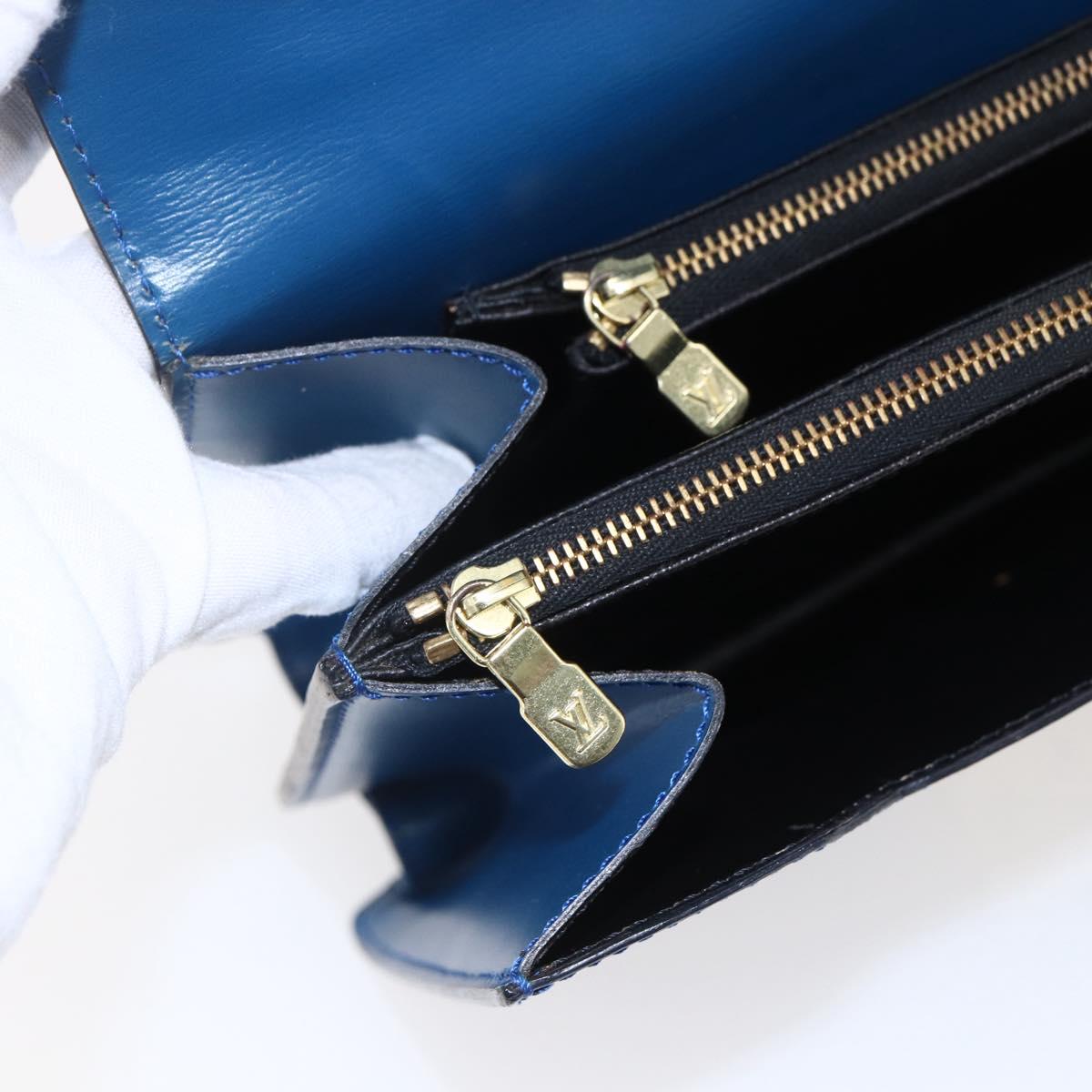 LOUIS VUITTON Epi Concorde Hand Bag Blue M52135 LV Auth 152334