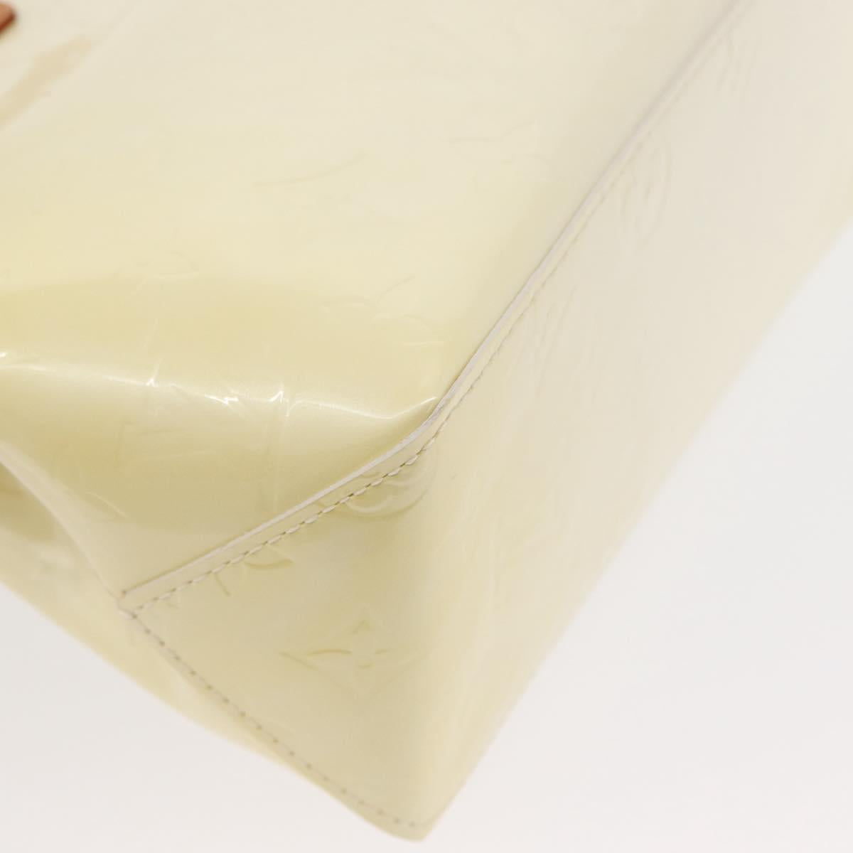 LOUIS VUITTON Monogram Vernis Reade PM Hand Bag Perle M91336 LV Auth 152338