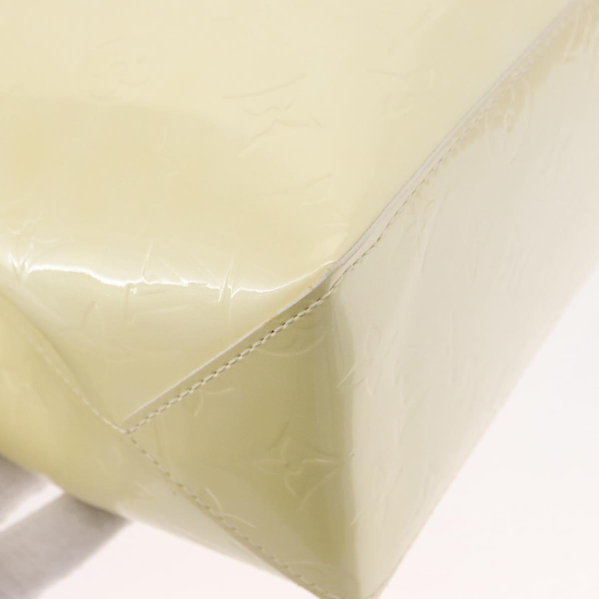 LOUIS VUITTON Monogram Vernis Reade PM Hand Bag Perle M91336 LV Auth 152338