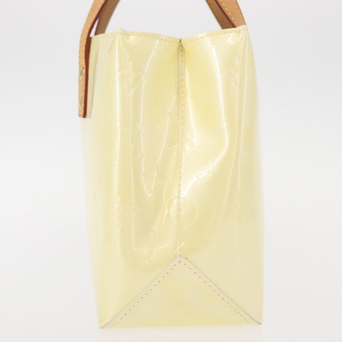 LOUIS VUITTON Monogram Vernis Reade PM Hand Bag Perle M91336 LV Auth 152338