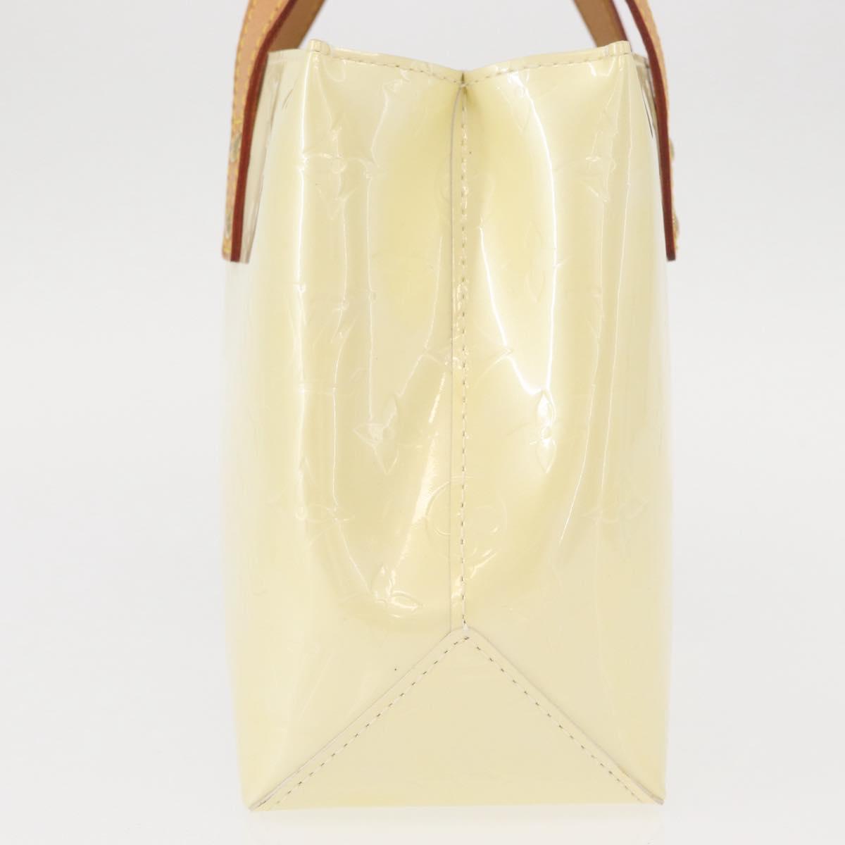 LOUIS VUITTON Monogram Vernis Reade PM Hand Bag Perle M91336 LV Auth 152338