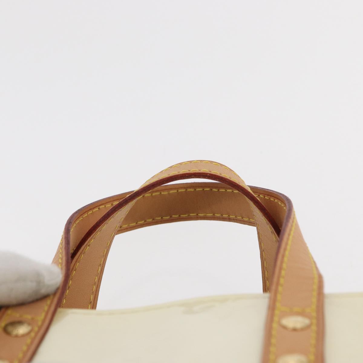 LOUIS VUITTON Monogram Vernis Reade PM Hand Bag Perle M91336 LV Auth 152338