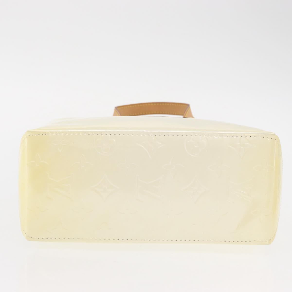 LOUIS VUITTON Monogram Vernis Reade PM Hand Bag Perle M91336 LV Auth 152338