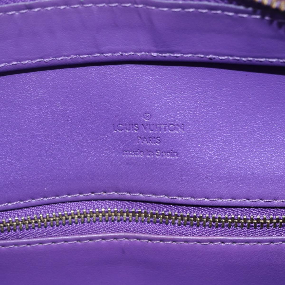 LOUIS VUITTON Monogram Vernis Houston Hand Bag Purple Viole M91093 Auth 152339