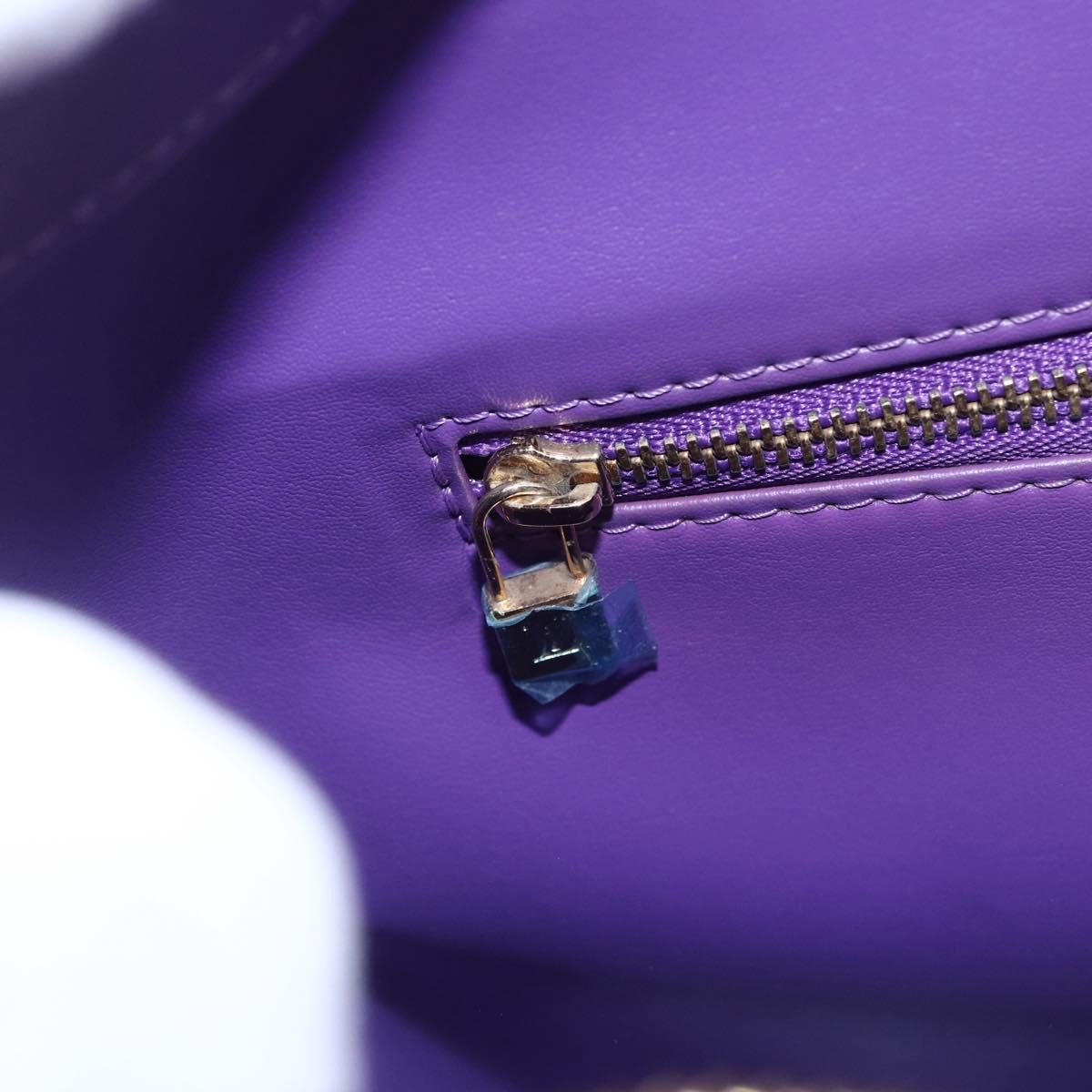 LOUIS VUITTON Monogram Vernis Houston Hand Bag Purple Viole M91093 Auth 152339