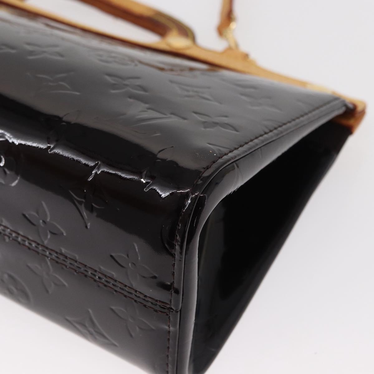 LOUIS VUITTON Monogram Vernis Roxbury Drive Hand Bag Amarante M91995 Auth 152344