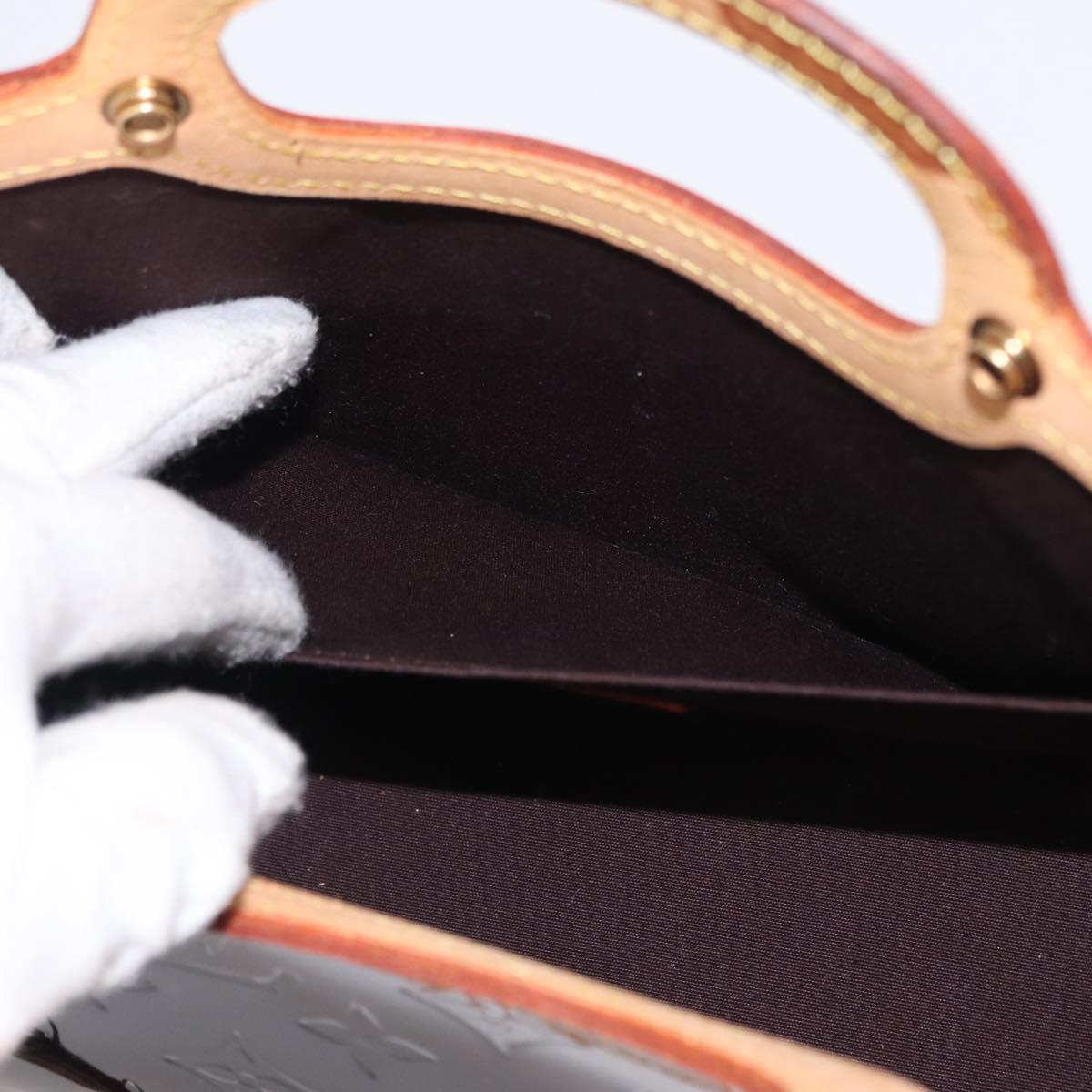 LOUIS VUITTON Monogram Vernis Roxbury Drive Hand Bag Amarante M91995 Auth 152344