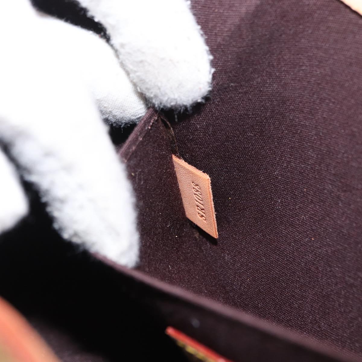 LOUIS VUITTON Monogram Vernis Roxbury Drive Hand Bag Amarante M91995 Auth 152344