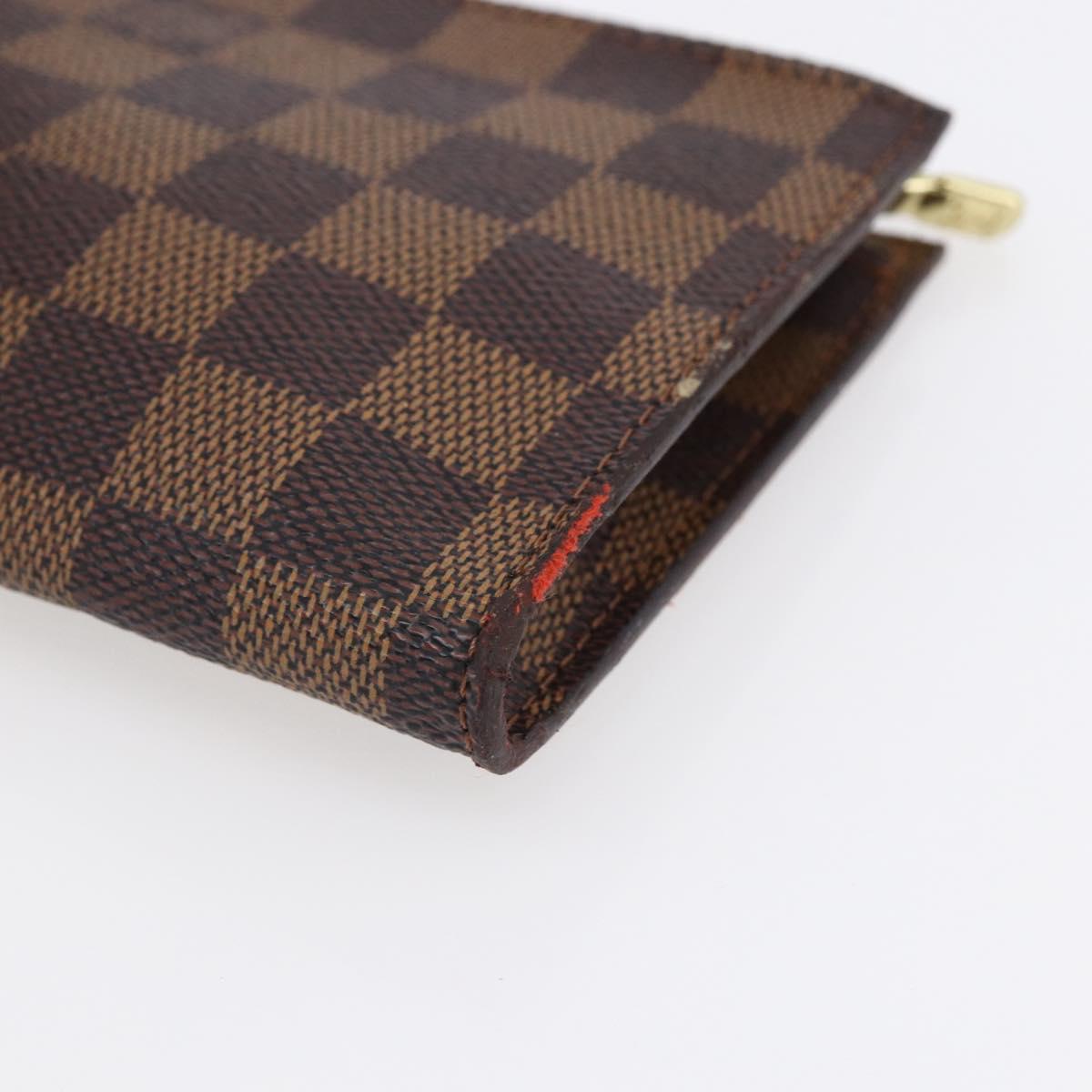 LOUIS VUITTON Damier Ebene Marais Pouch LV Auth 152348