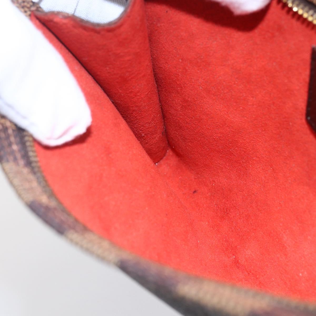 LOUIS VUITTON Damier Ebene Marais Pouch LV Auth 152348