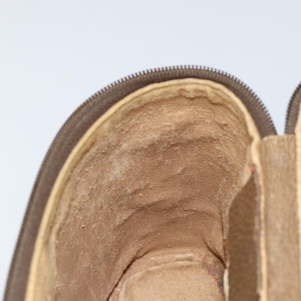 GUCCI GG Supreme Web Sherry Line Bag PVC Beige Gold 904 02 070 Auth 152352