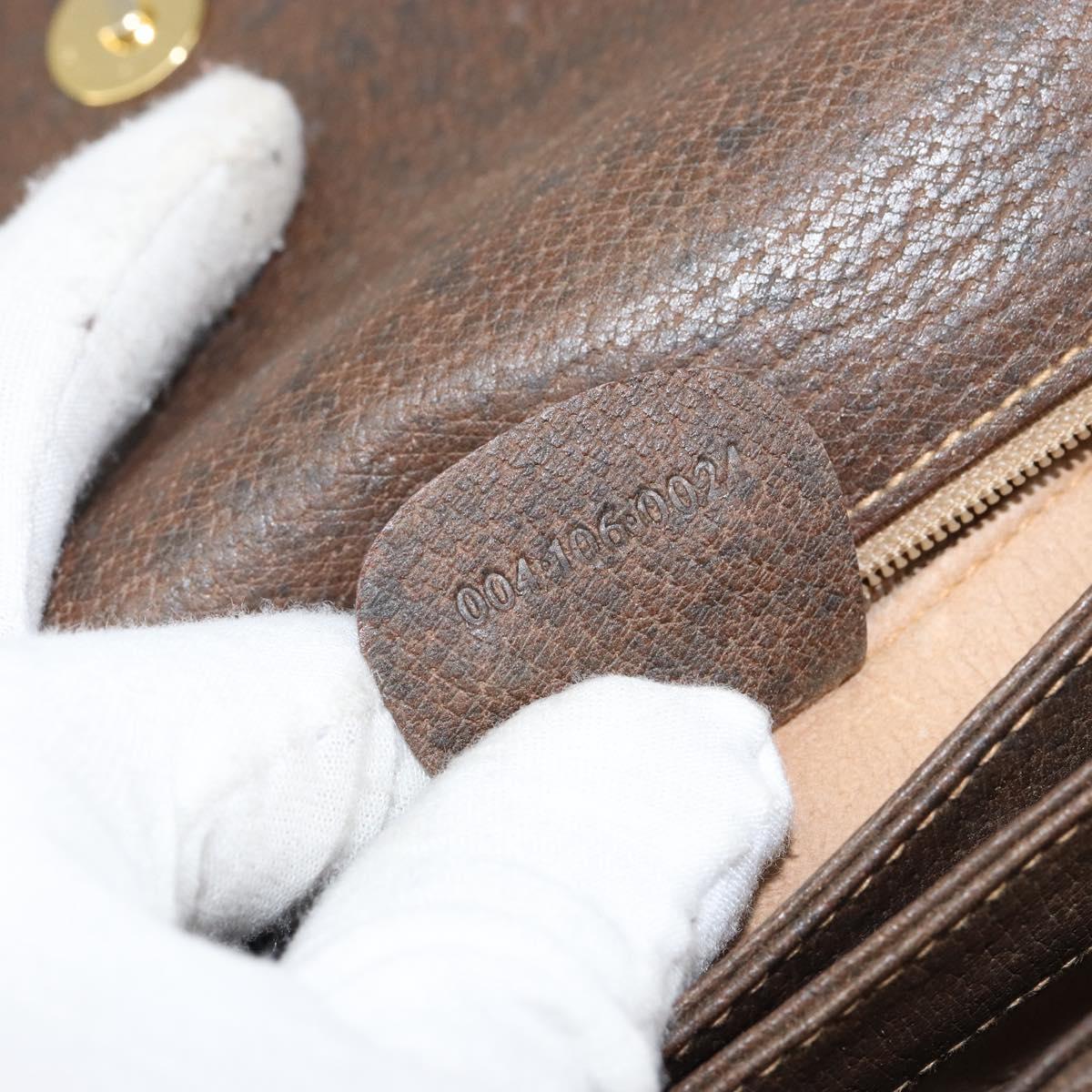 GUCCI GG Supreme Shoulder Bag PVC Beige Gold 004 106 0024 Auth 152353