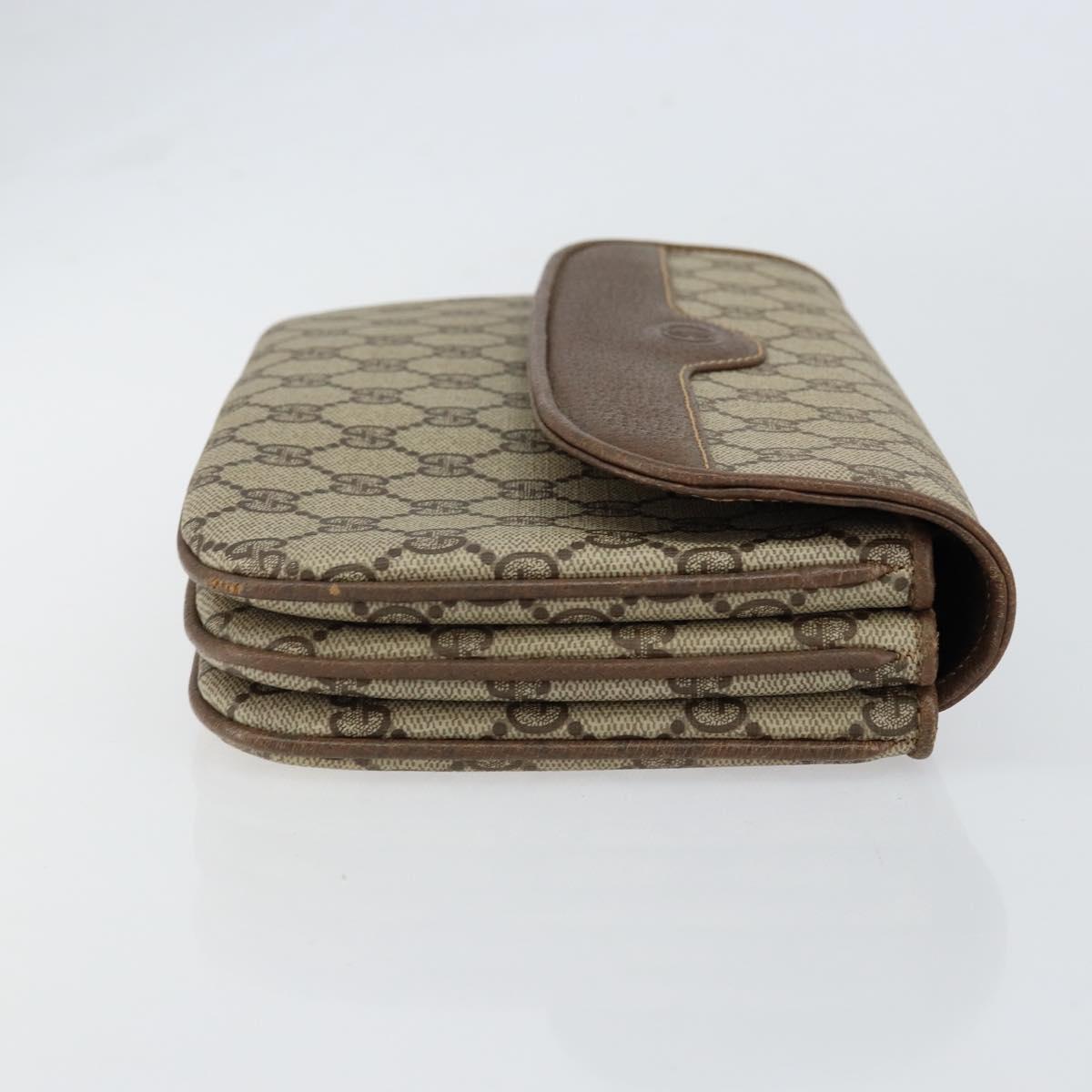 GUCCI GG Supreme Shoulder Bag PVC Beige Gold 004 106 0024 Auth 152353