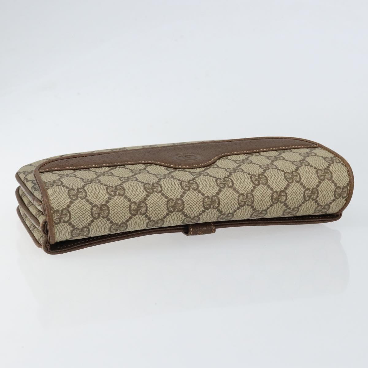 GUCCI GG Supreme Shoulder Bag PVC Beige Gold 004 106 0024 Auth 152353