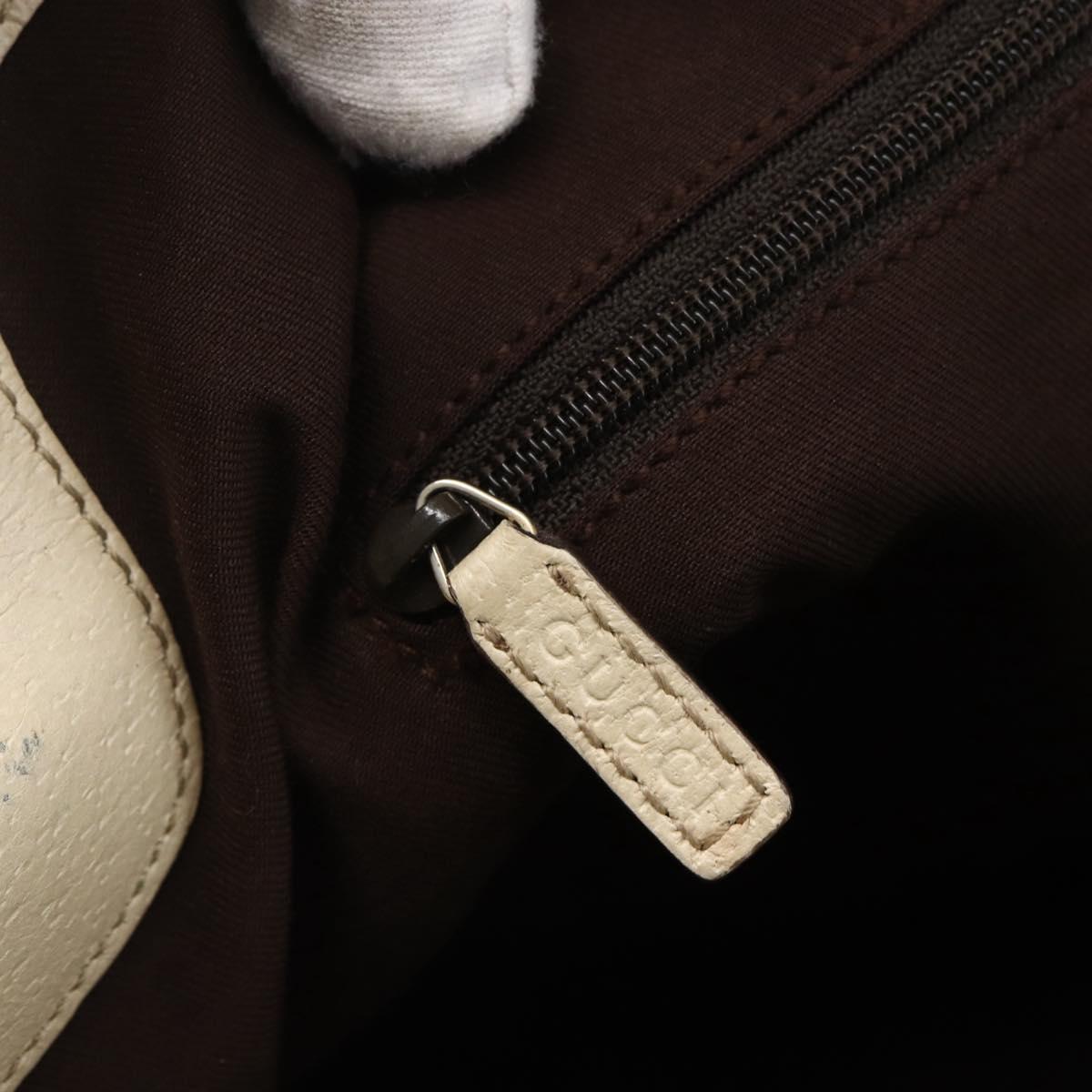 GUCCI GG Canvas Tote Bag Beige Gold Auth 152364