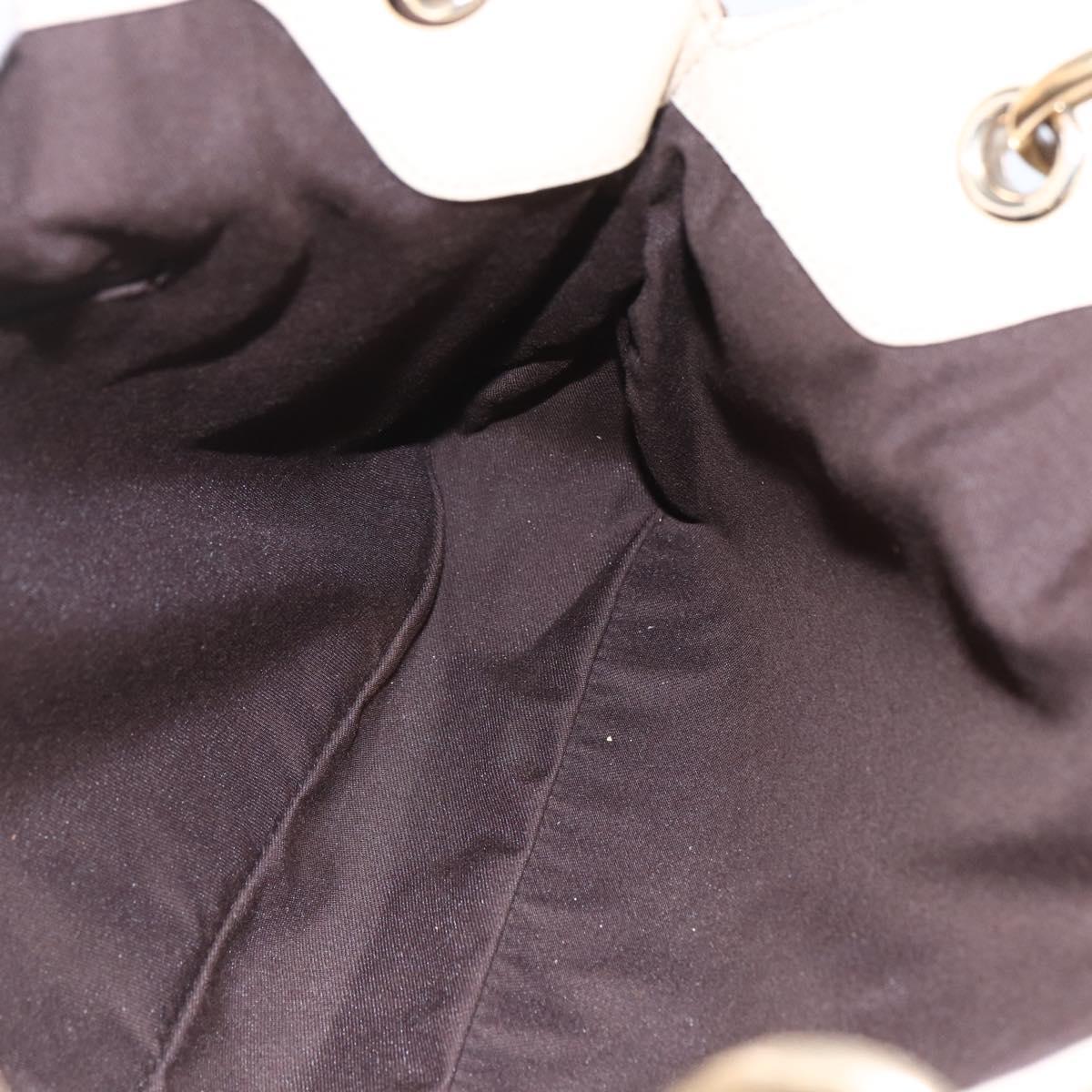 GUCCI GG Canvas Tote Bag Beige Gold Auth 152364