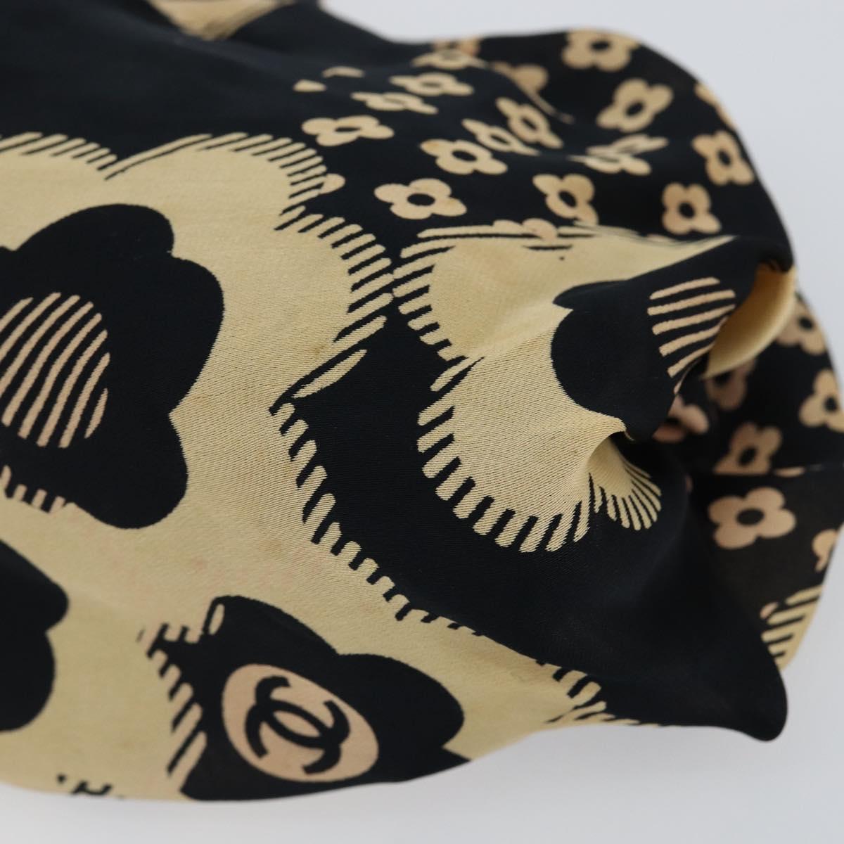 CHANEL Clutch Bag Silk Navy CC Auth 152371