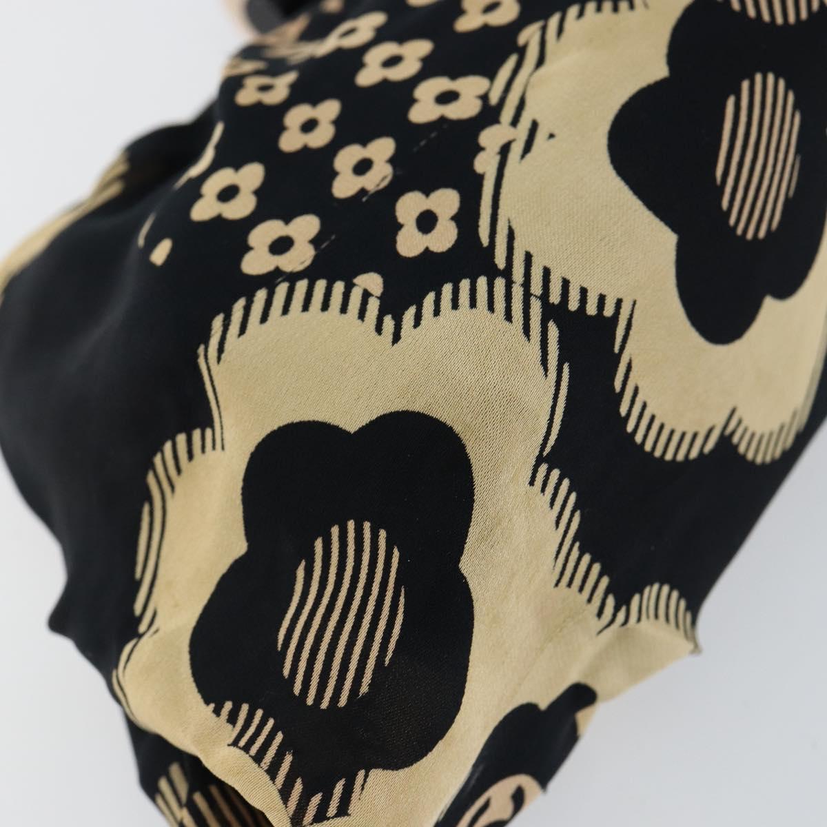 CHANEL Clutch Bag Silk Navy CC Auth 152371