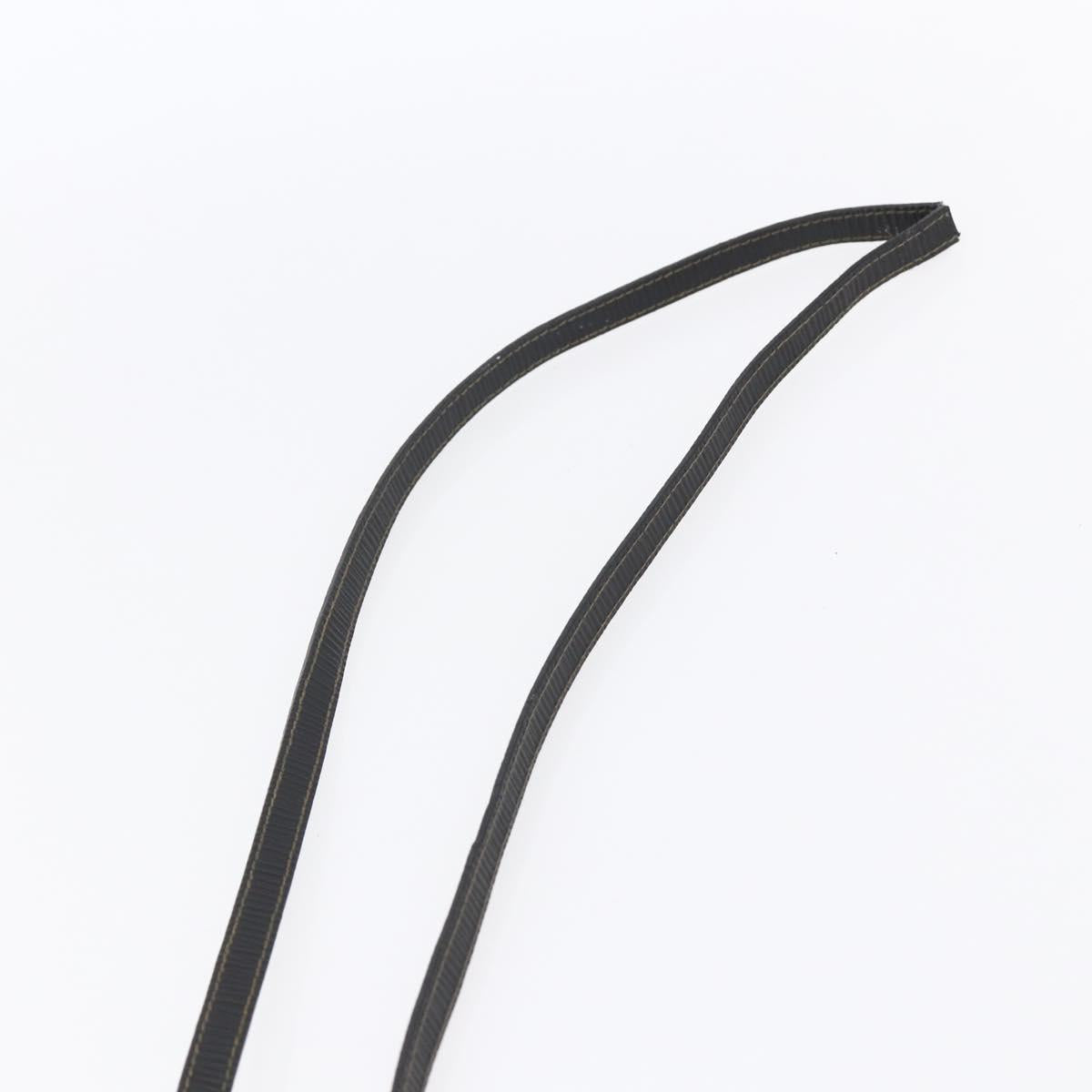 FENDI Zucca Canvas Mamma Baguette Shoulder Bag Black Brown Auth 152381V