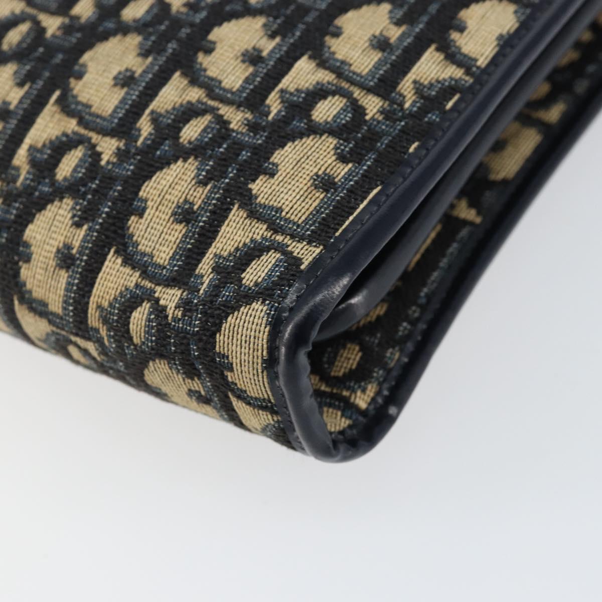 Christian Dior Trotter Canvas Hand Bag Navy Auth 152392