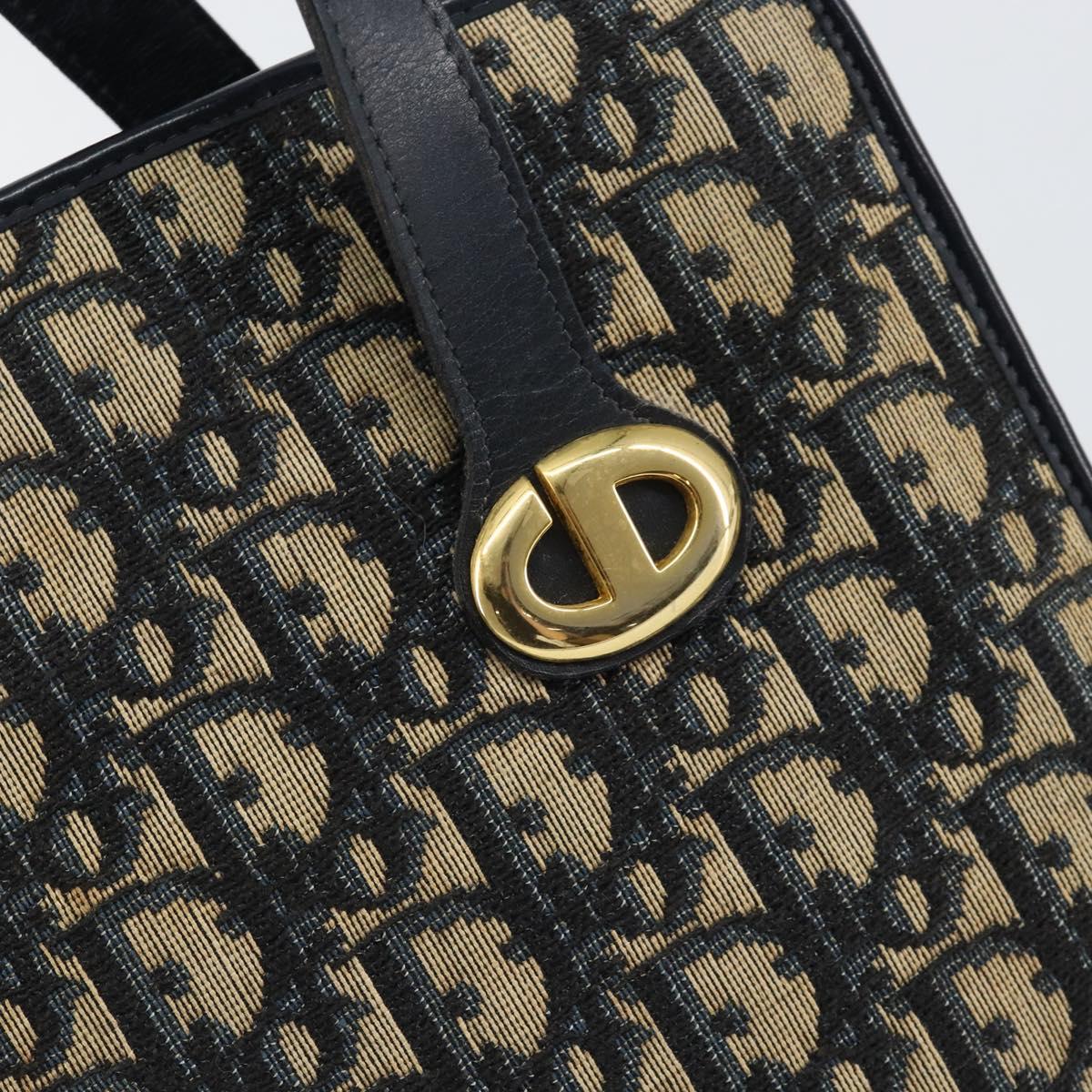 Christian Dior Trotter Canvas Hand Bag Navy Auth 152392