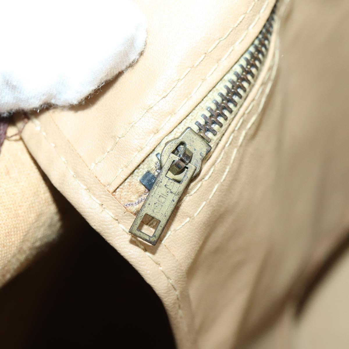 Christian Dior Trotter Canvas Boston Bag Brown Auth 152393