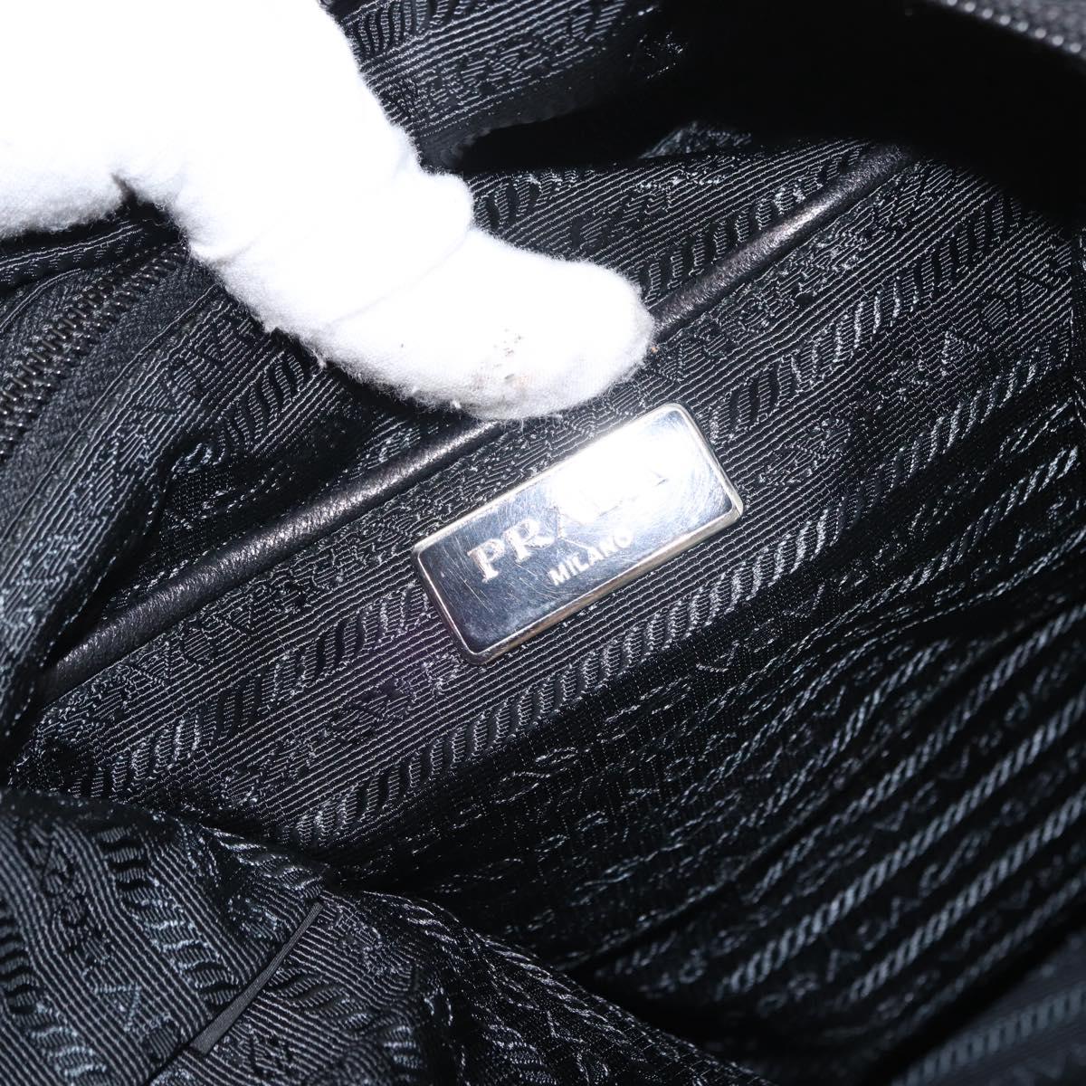 PRADA Tote Bag Nylon 2way Yellow Silver Auth 152402