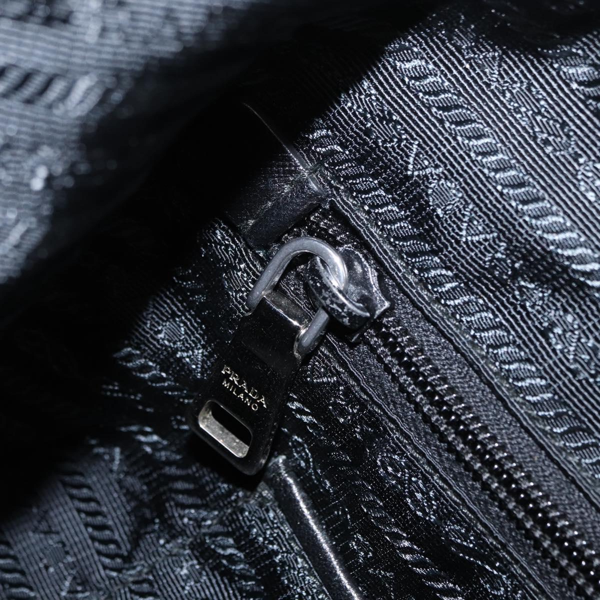 PRADA Tote Bag Nylon 2way Yellow Silver Auth 152402