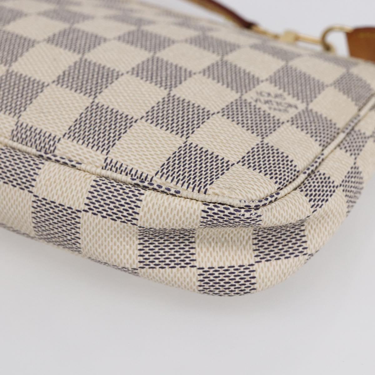 LOUIS VUITTON Damier Azur Pochette Accessoires Pouch N51986 LV Auth 152406V