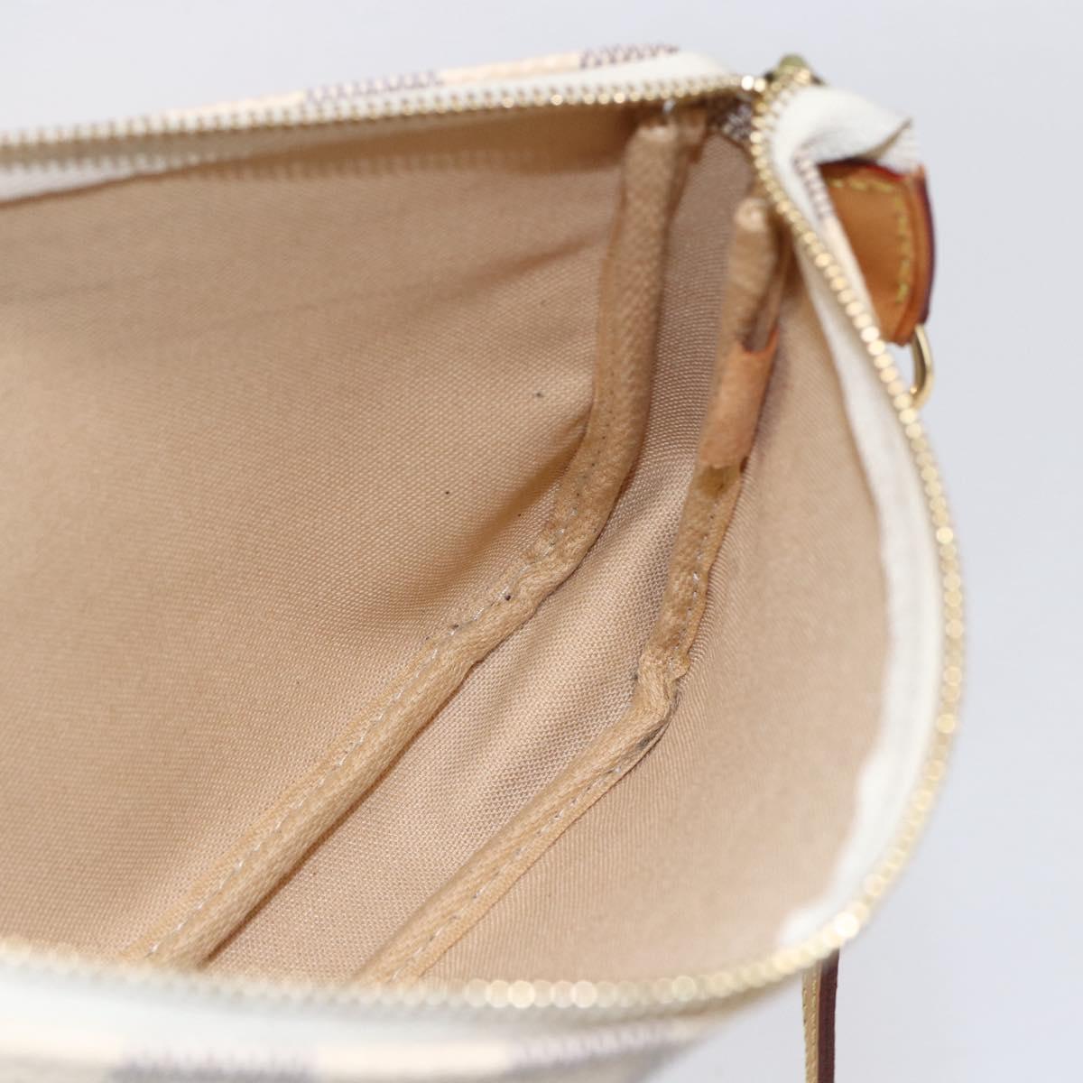 LOUIS VUITTON Damier Azur Pochette Accessoires Pouch N51986 LV Auth 152406V