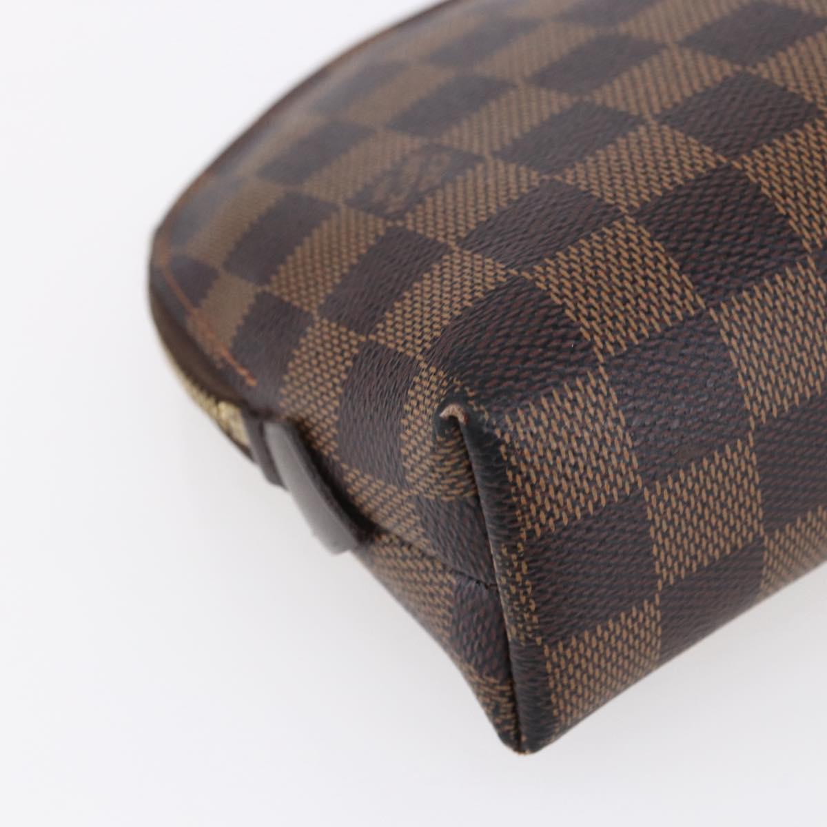 LOUIS VUITTON Damier Ebene Pochette Cosmetic GM Pouch N23345 LV Auth 152407