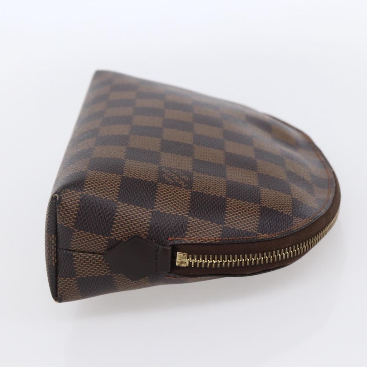 LOUIS VUITTON Damier Ebene Pochette Cosmetic GM Pouch N23345 LV Auth 152407