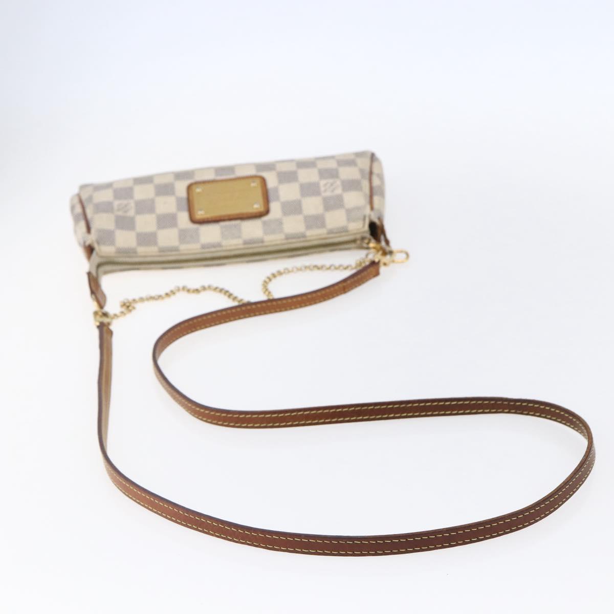 LOUIS VUITTON Damier Azur Eva Shoulder Bag 2way N55214 LV Auth 152408