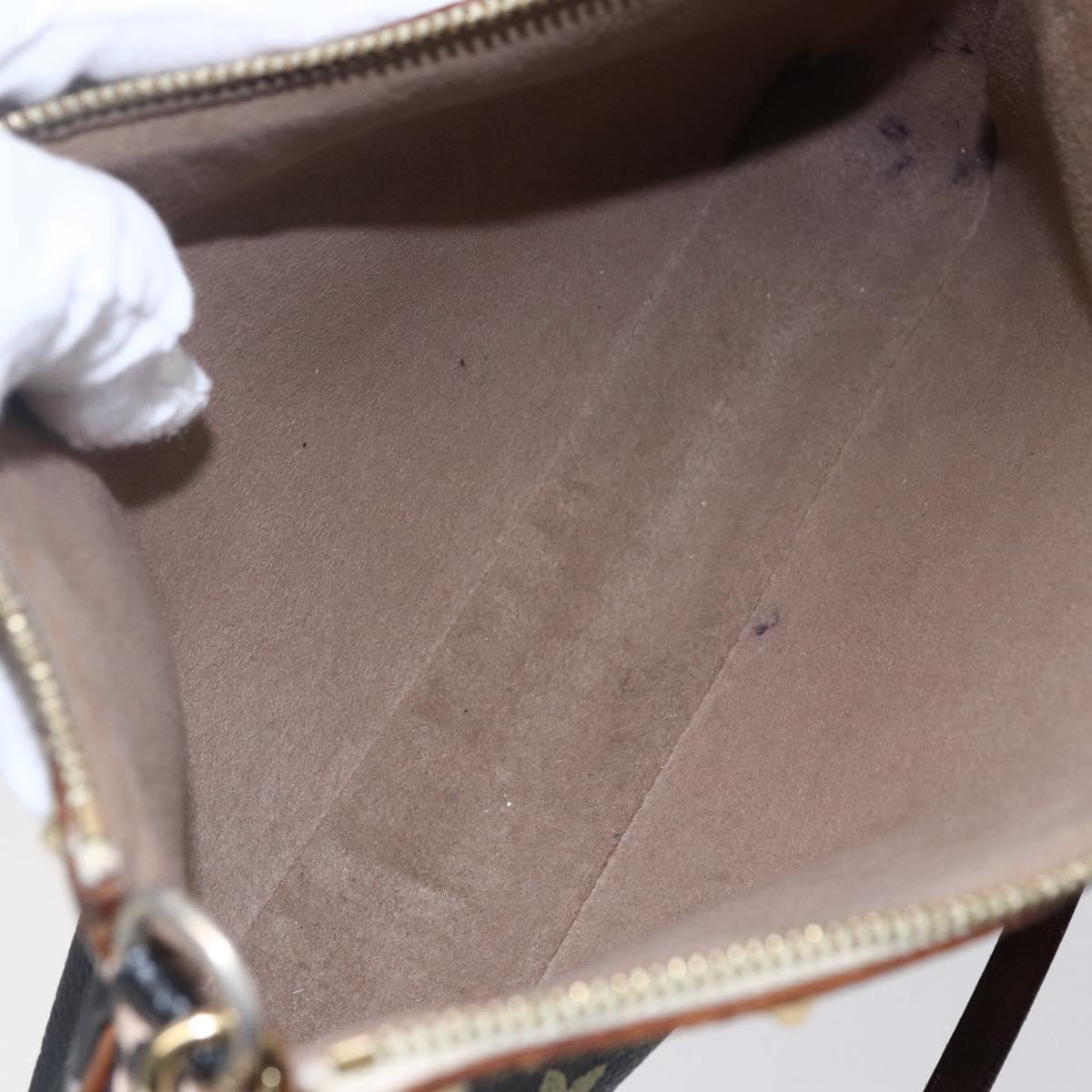 LOUIS VUITTON Multicolor Pochette Accessoires Pouch Black M92648 LV Auth 152410