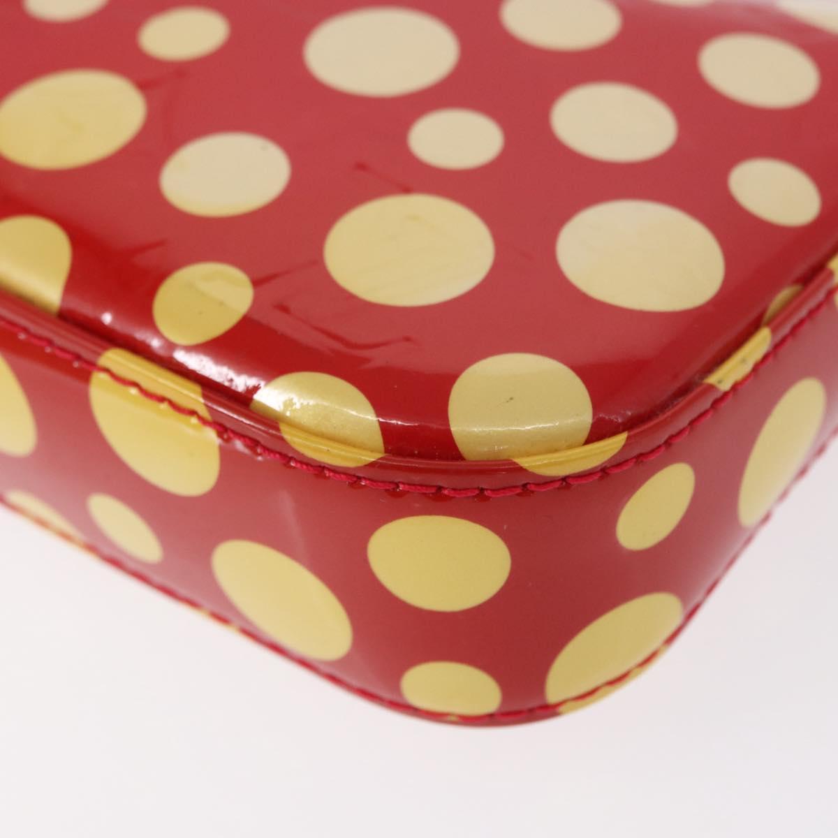 LOUIS VUITTON Vernis Dot Infini Pochette Accessoires Pouch M91428 Auth 152414V