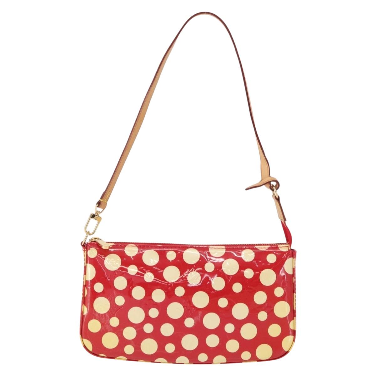 LOUIS VUITTON Vernis Dot Infini Pochette Accessoires Pouch M91428 Auth 152414SAV