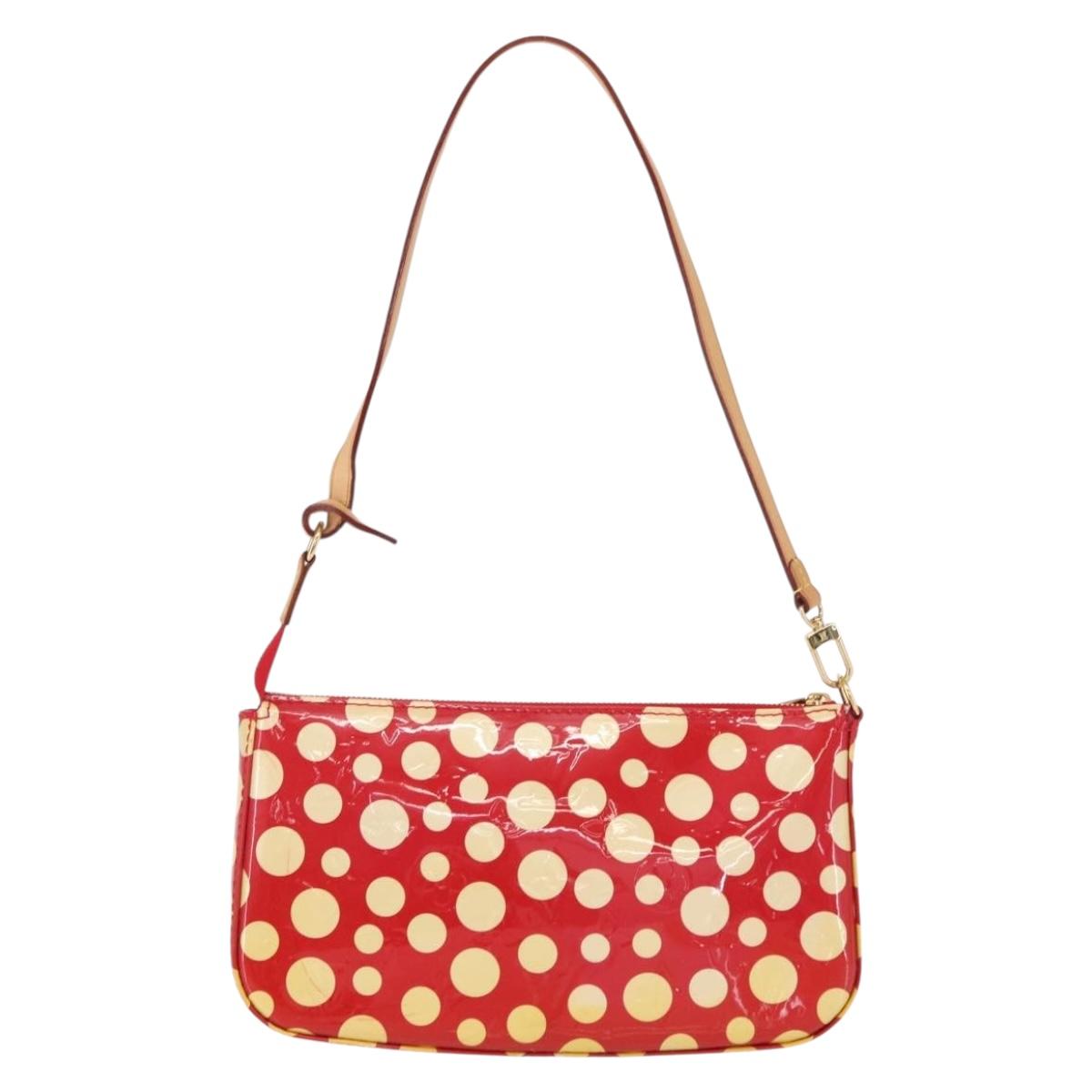 LOUIS VUITTON Vernis Dot Infini Pochette Accessoires Pouch M91428 Auth 152414SAV