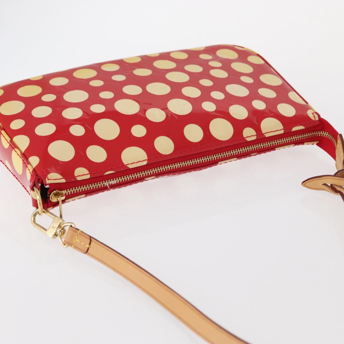 LOUIS VUITTON Vernis Dot Infini Pochette Accessoires Pouch M91428 Auth 152414V