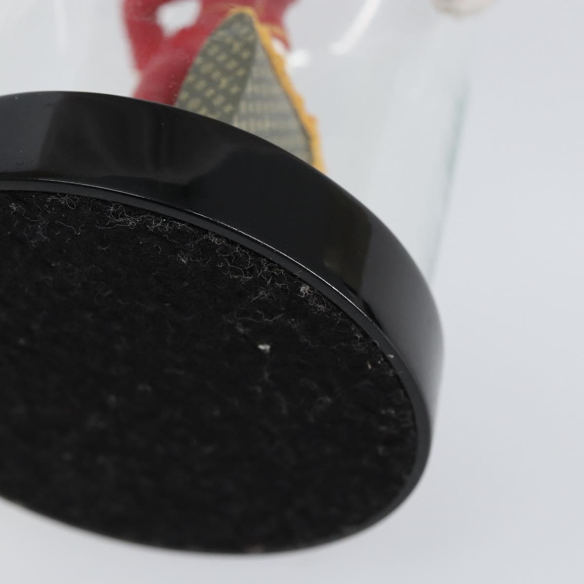 LOUIS VUITTON Snow Globe Pageboy Clear Red LV Auth 152416