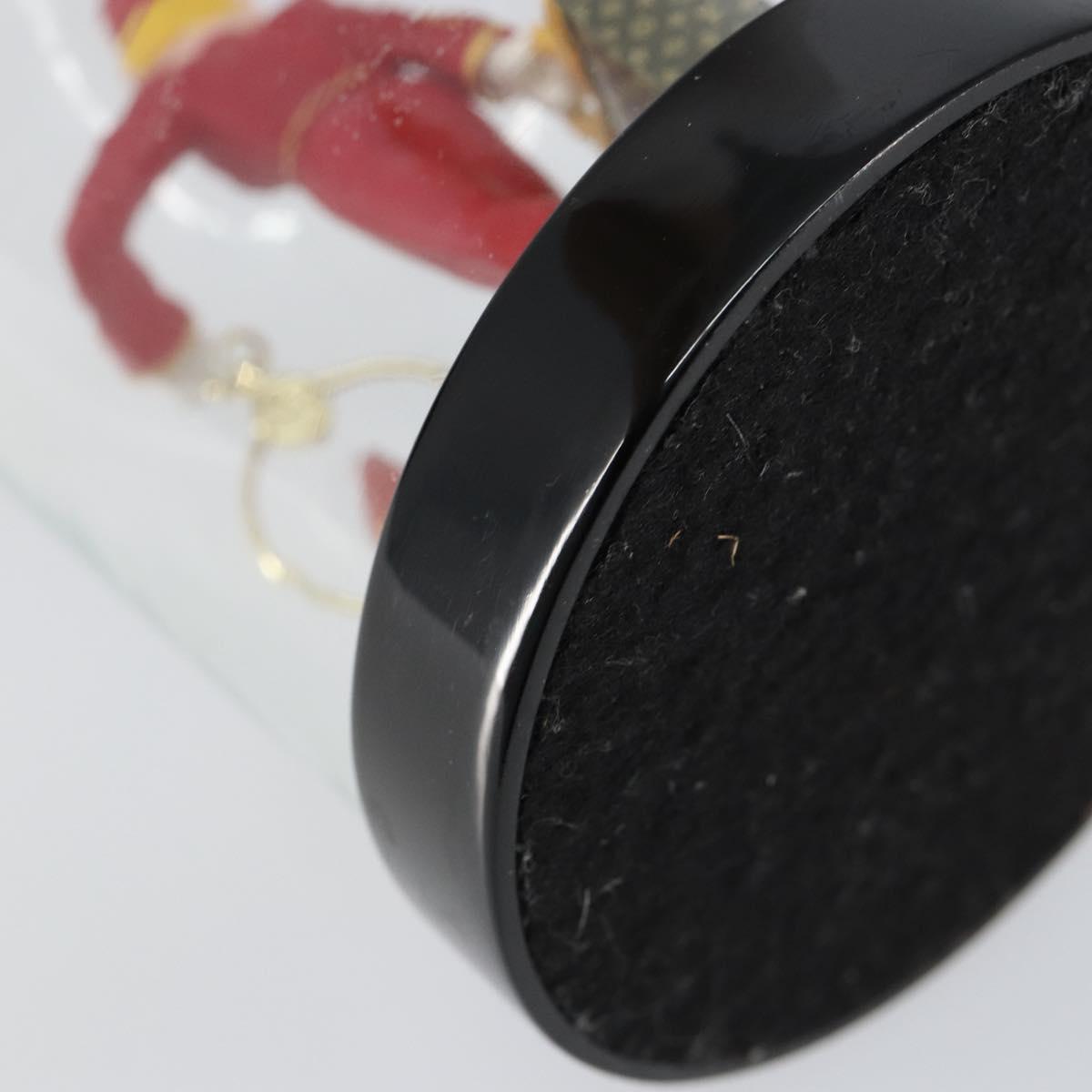 LOUIS VUITTON Snow Globe Pageboy Clear Red LV Auth 152416