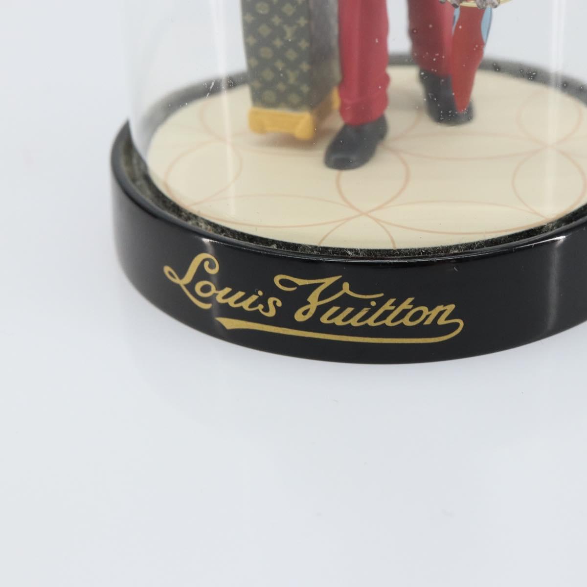 LOUIS VUITTON Snow Globe Pageboy Clear Red LV Auth 152416
