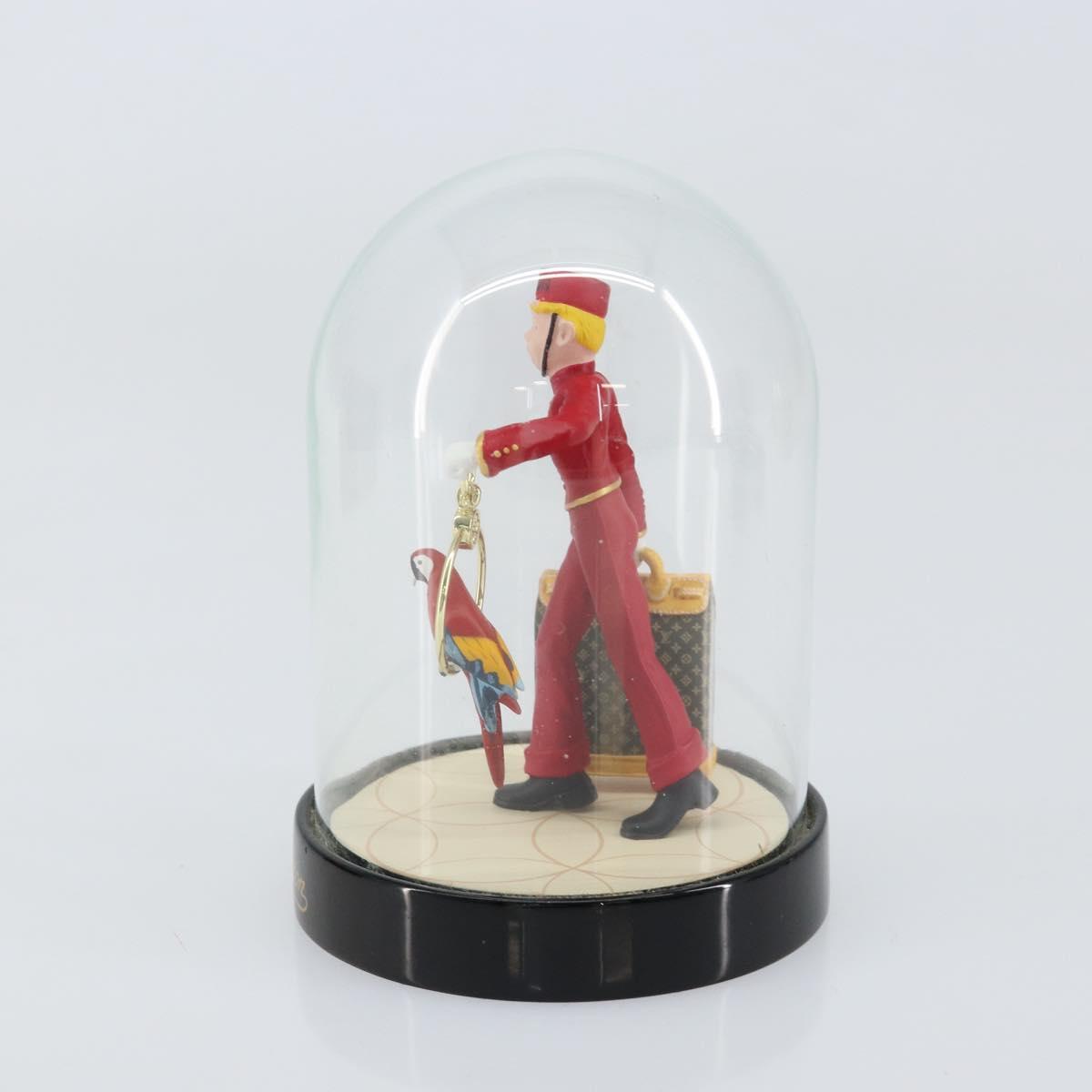 LOUIS VUITTON Snow Globe Pageboy Clear Red LV Auth 152416