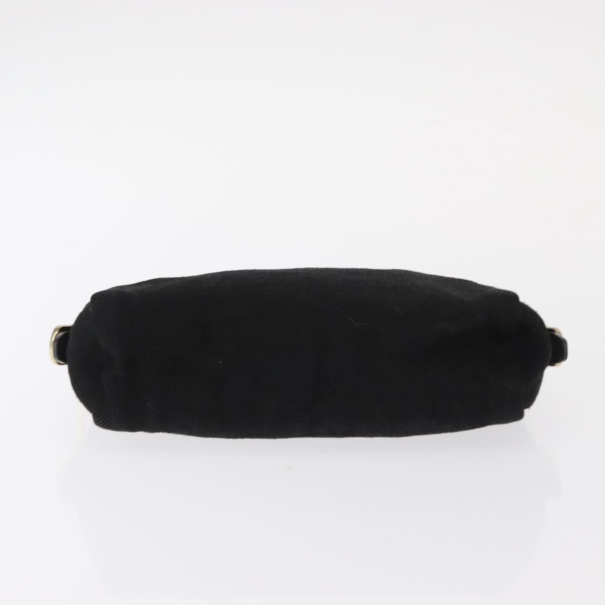 PRADA Pouch Nylon Canvas 3 Set Black Pink khaki Auth 152422