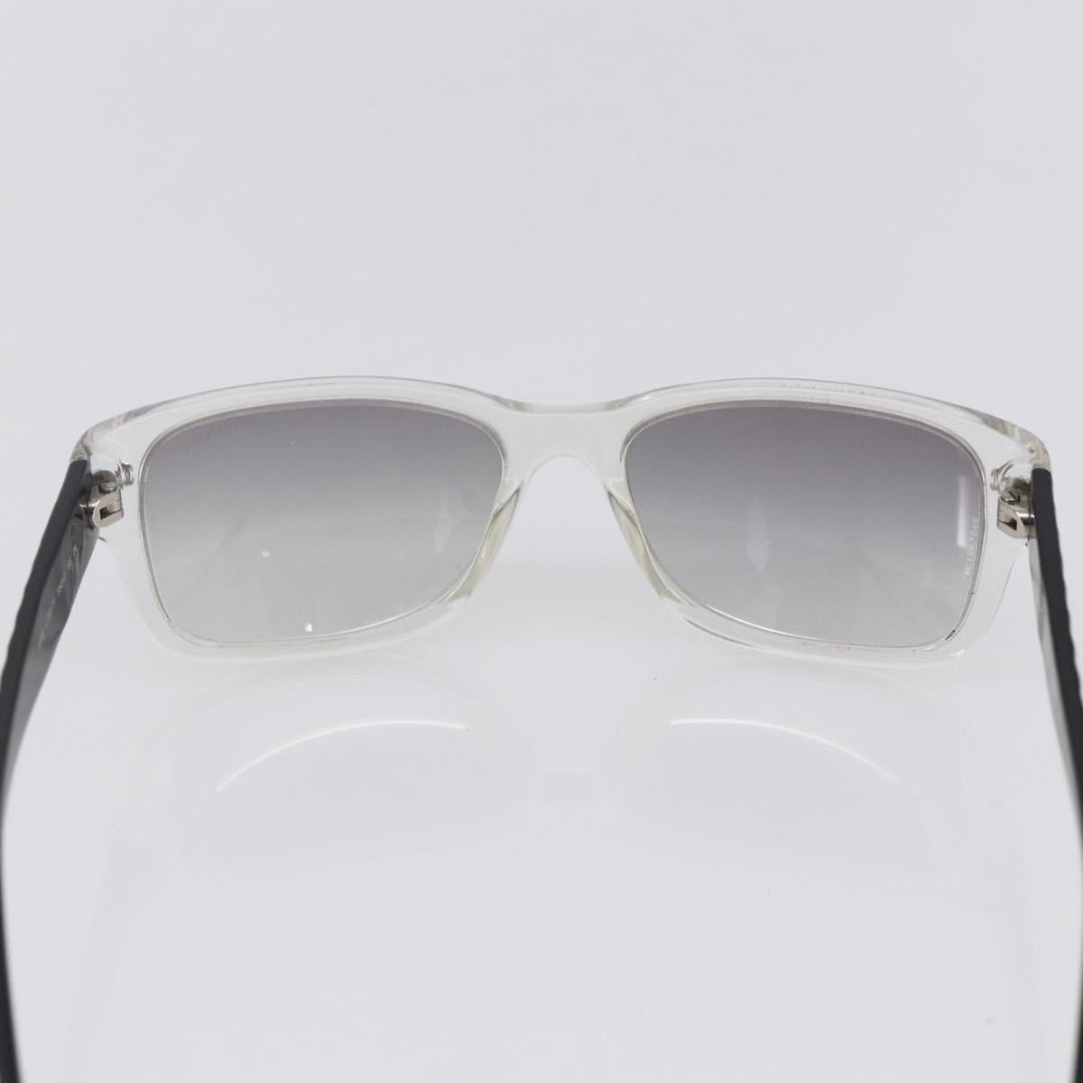 CHANEL Sunglasses plastic Black CC Auth 152424
