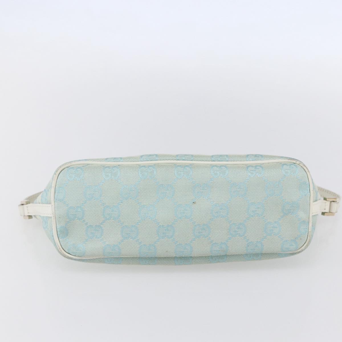 GUCCI GG Canvas Accessory Pouch Peppermint Gold 039 1103 Auth 152427