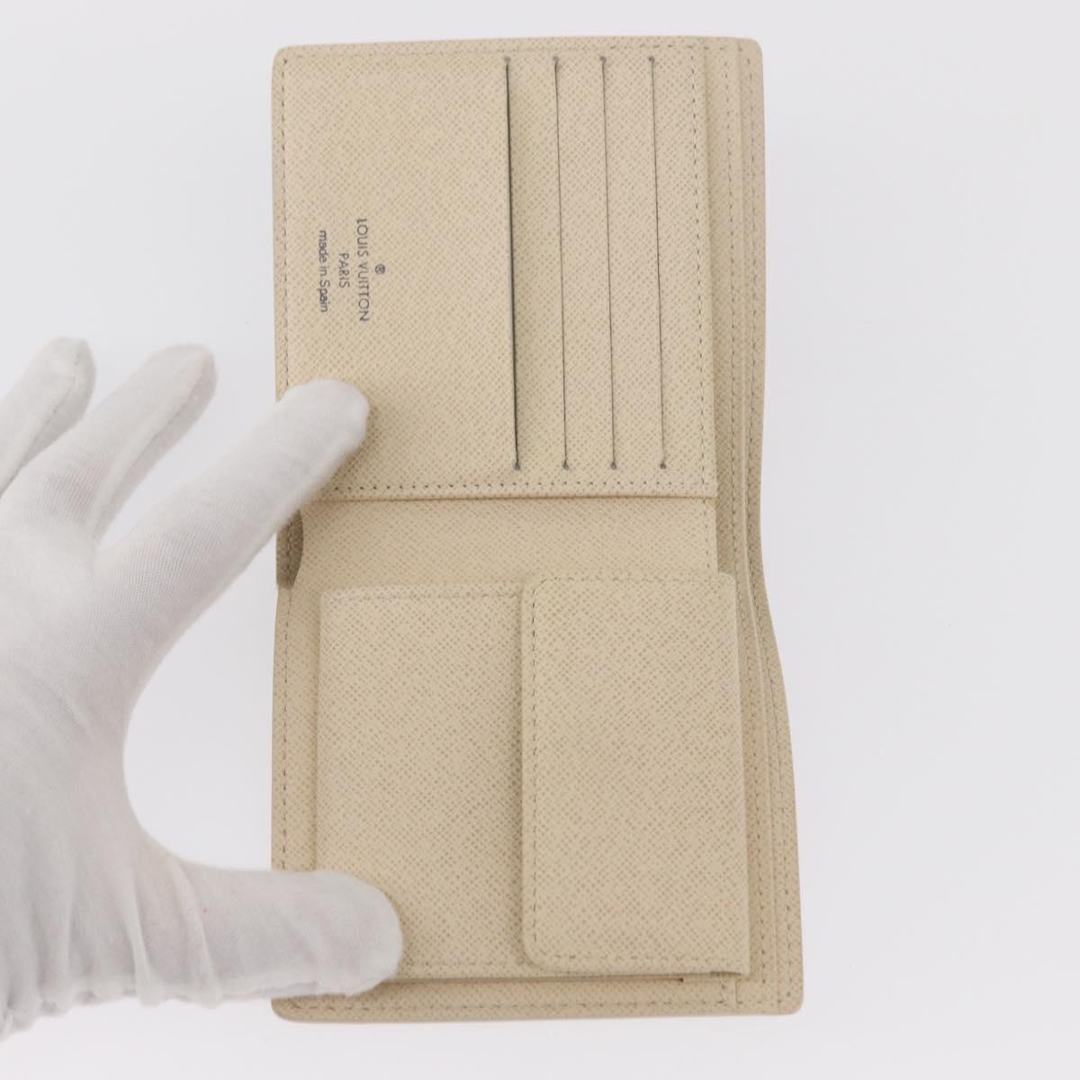 LOUIS VUITTON Damier Azur Porte Feuille Marco Bifold Wallet N60018 Auth 152433V