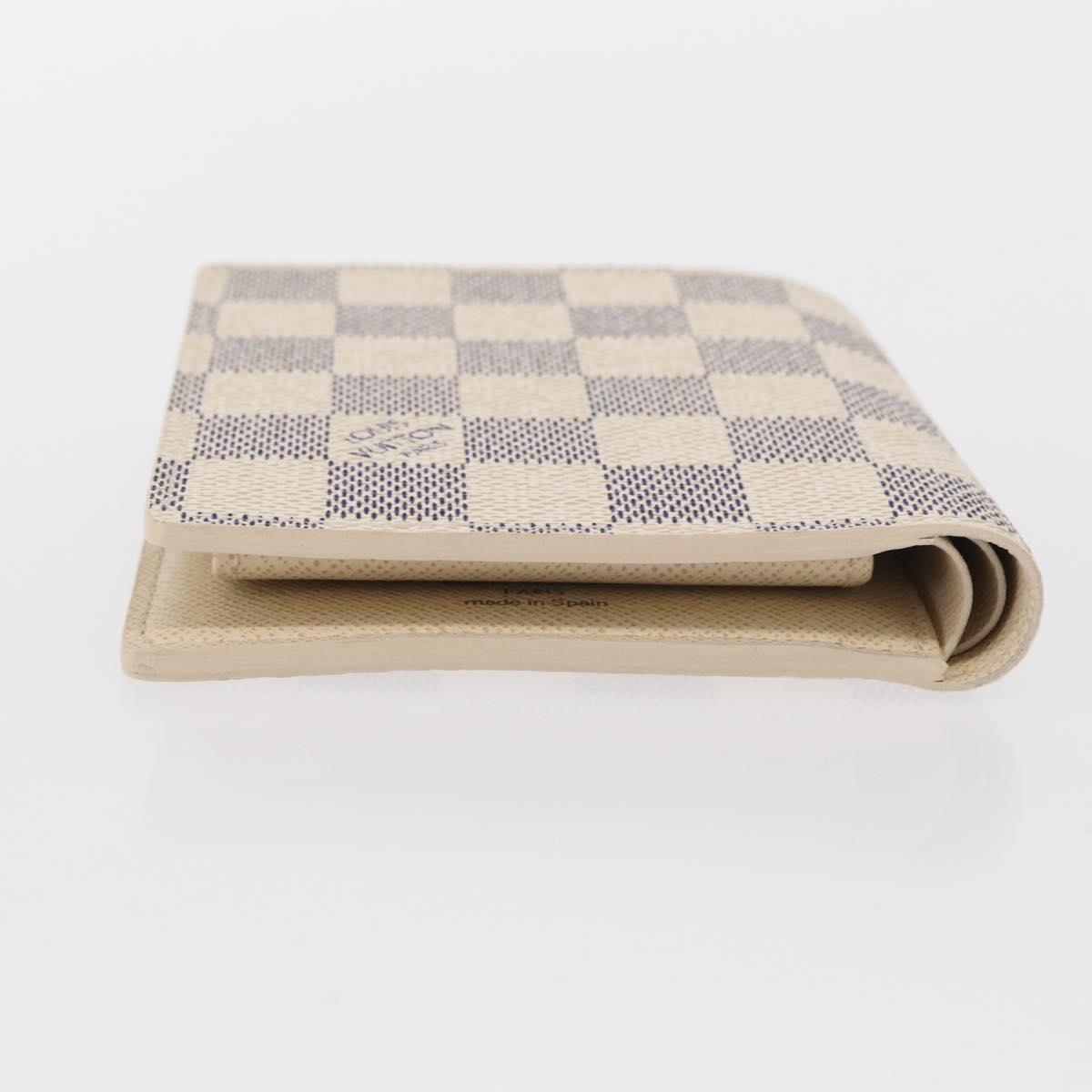 LOUIS VUITTON Damier Azur Porte Feuille Marco Bifold Wallet N60018 Auth 152433V